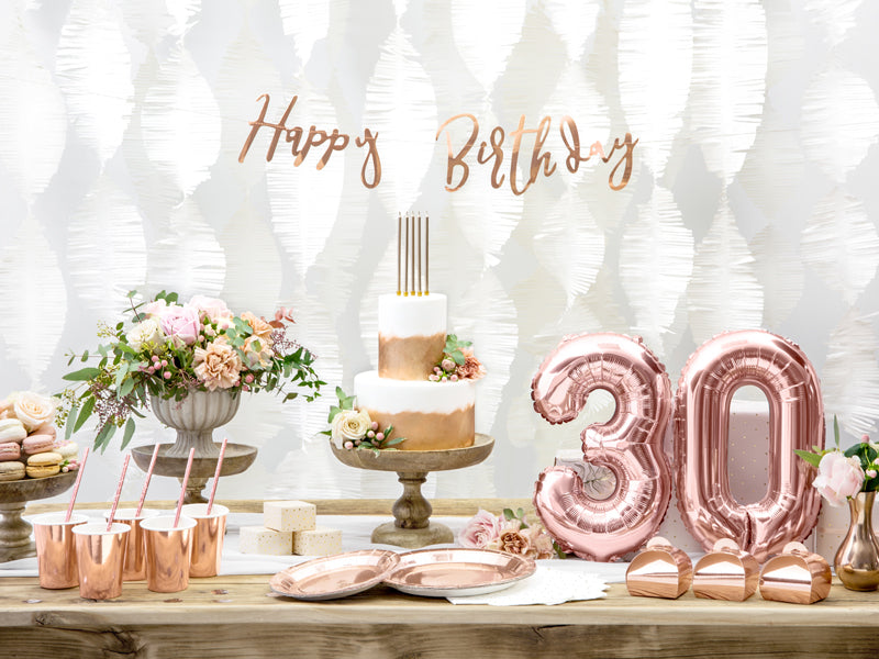 PartyDeco Servietten Punkte, 33 × 33 cm, gold/weiss – 20 Stk.