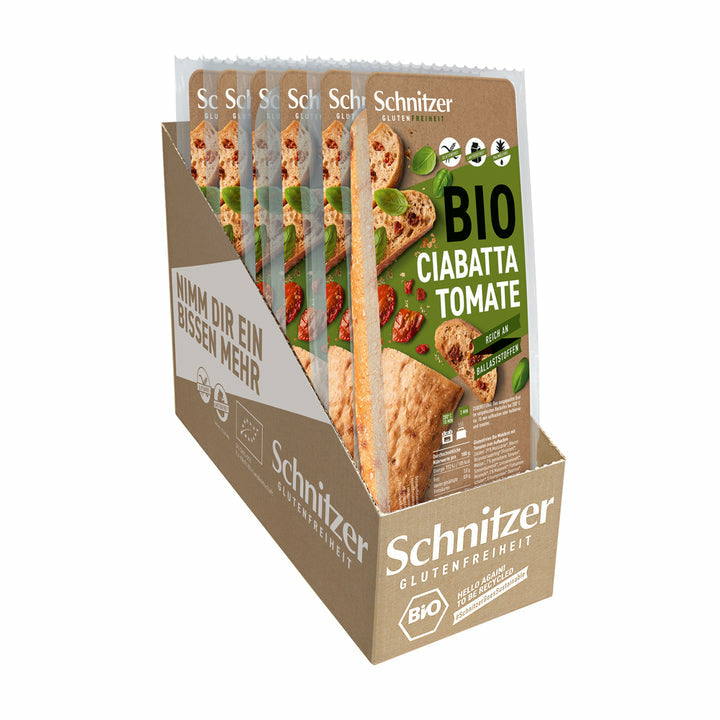 Schnitzer Bio Ciabatta – Tomate, glutenfrei – 180 g