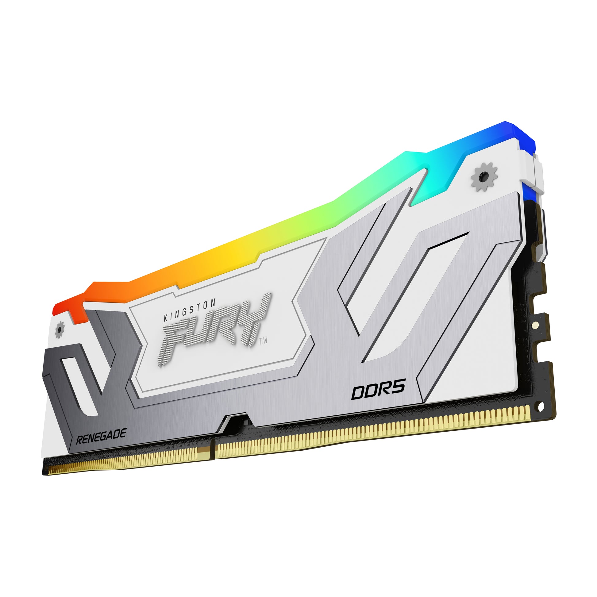 Kingston Technology Kingston Fury Renegade DDR5 DIMM 24 GB 8400 MT/s CL40, 288-Pin, RGB Weiss, Kühlkörper
