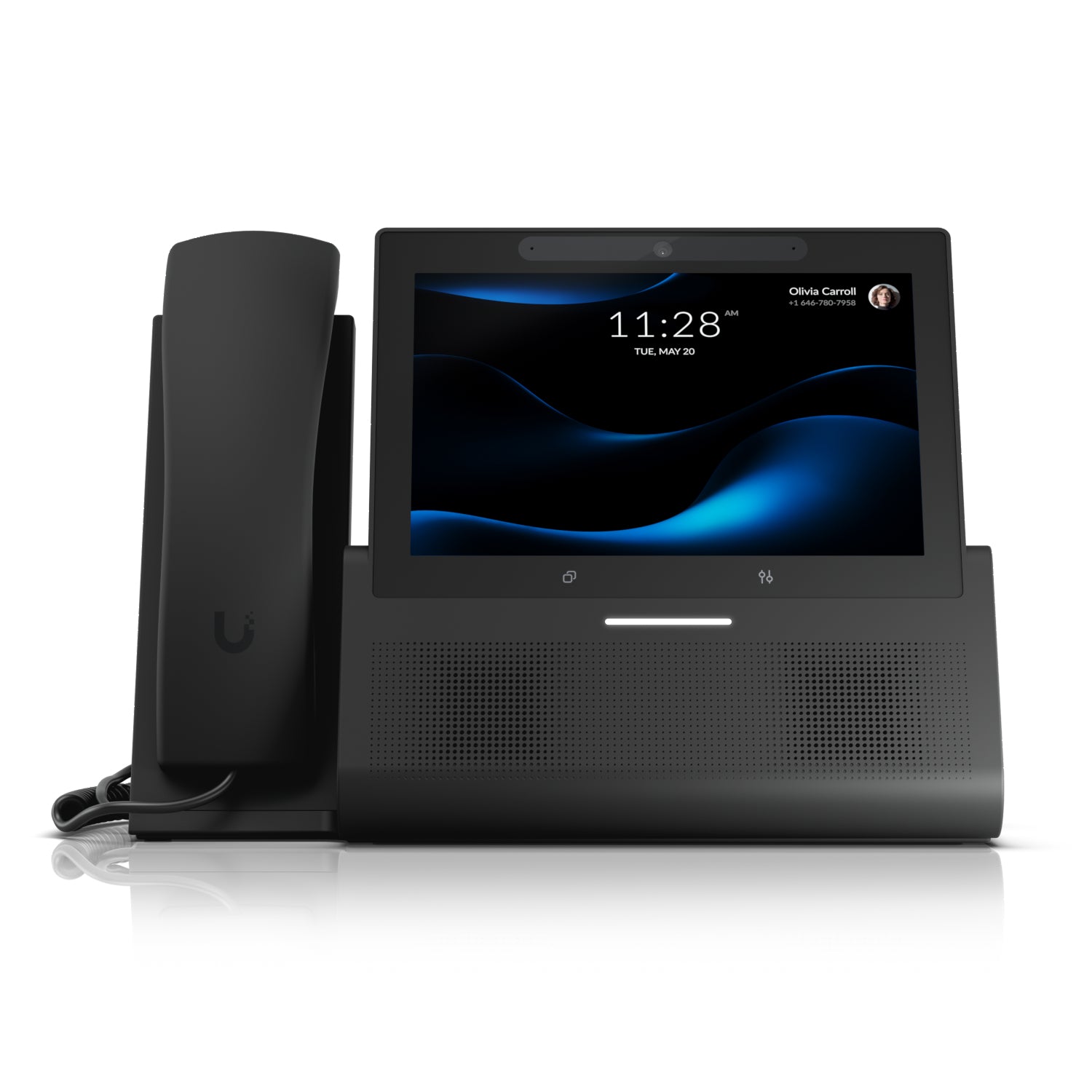 Ubiquiti Talk – IP-Videotelefon, 7" Touch, WLAN/BT, Gigabit, PoE, für G3 Wireless-Handset, Schwarz