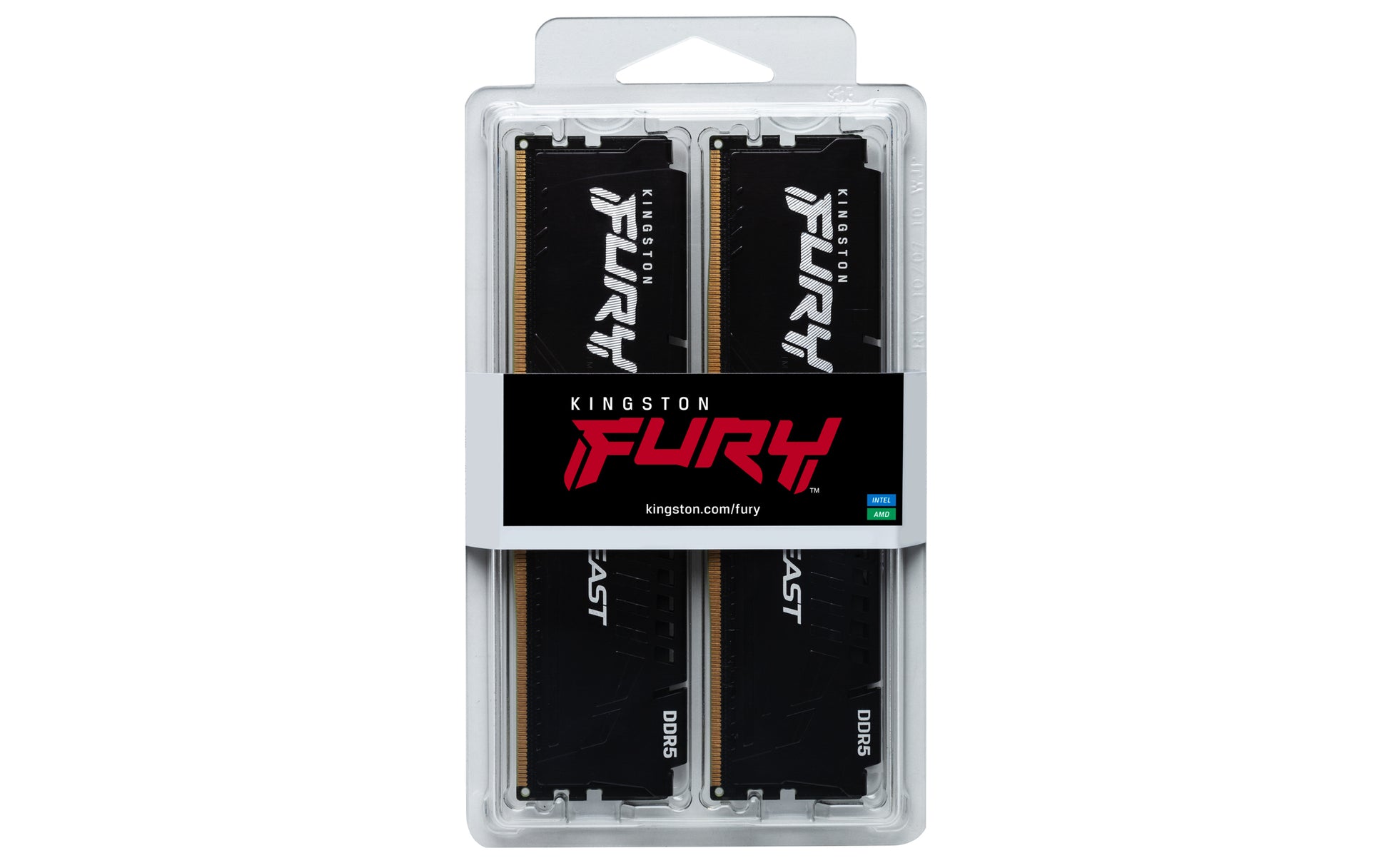 Kingston Technology Kingston FURY Beast – Arbeitsspeicher – 32 GB (2×16 GB) – DDR5 5600 MT/s CL36, 288-poliger DIMM, 1,25 V