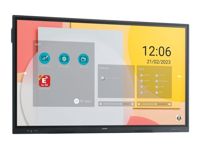 Sharp PN-LC862 – 86" 4K Ultra HD Interaktives Display (Touch), IR-Touch, 450 cd/m², Android
