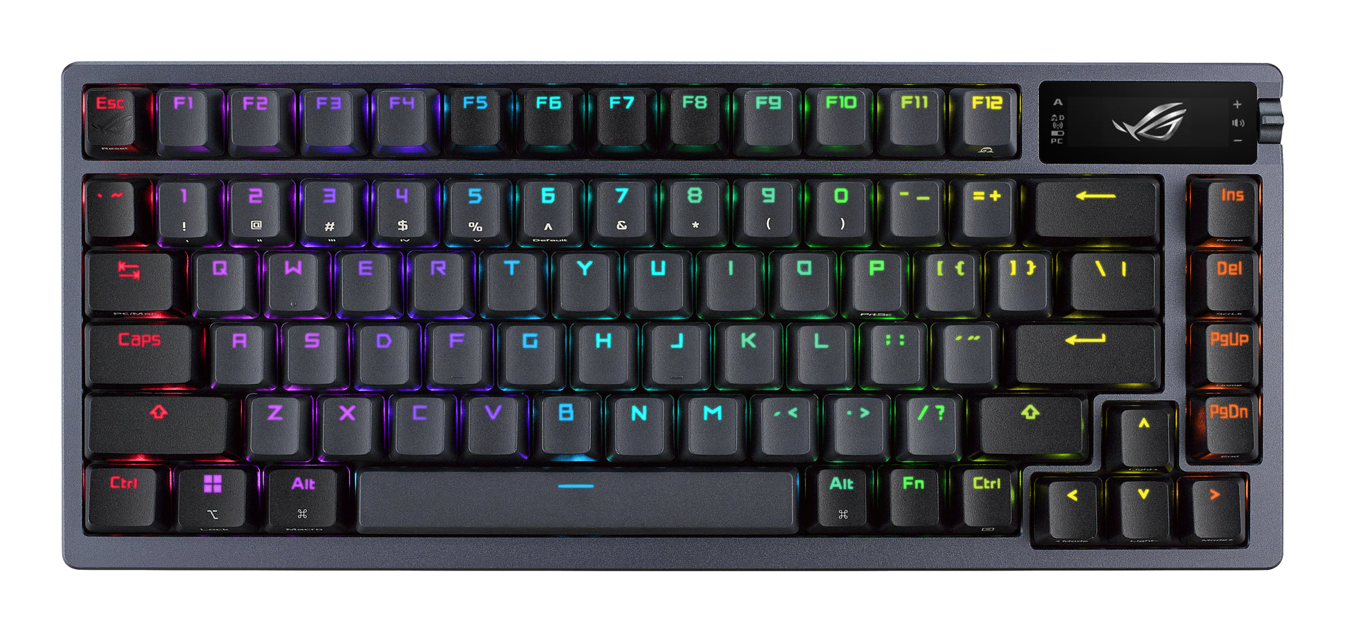 ASUS ROG Azoth – Gaming-Tastatur 75% – Mechanisch, RGB – Bluetooth & 2,4 GHz (USB-A Empfänger)