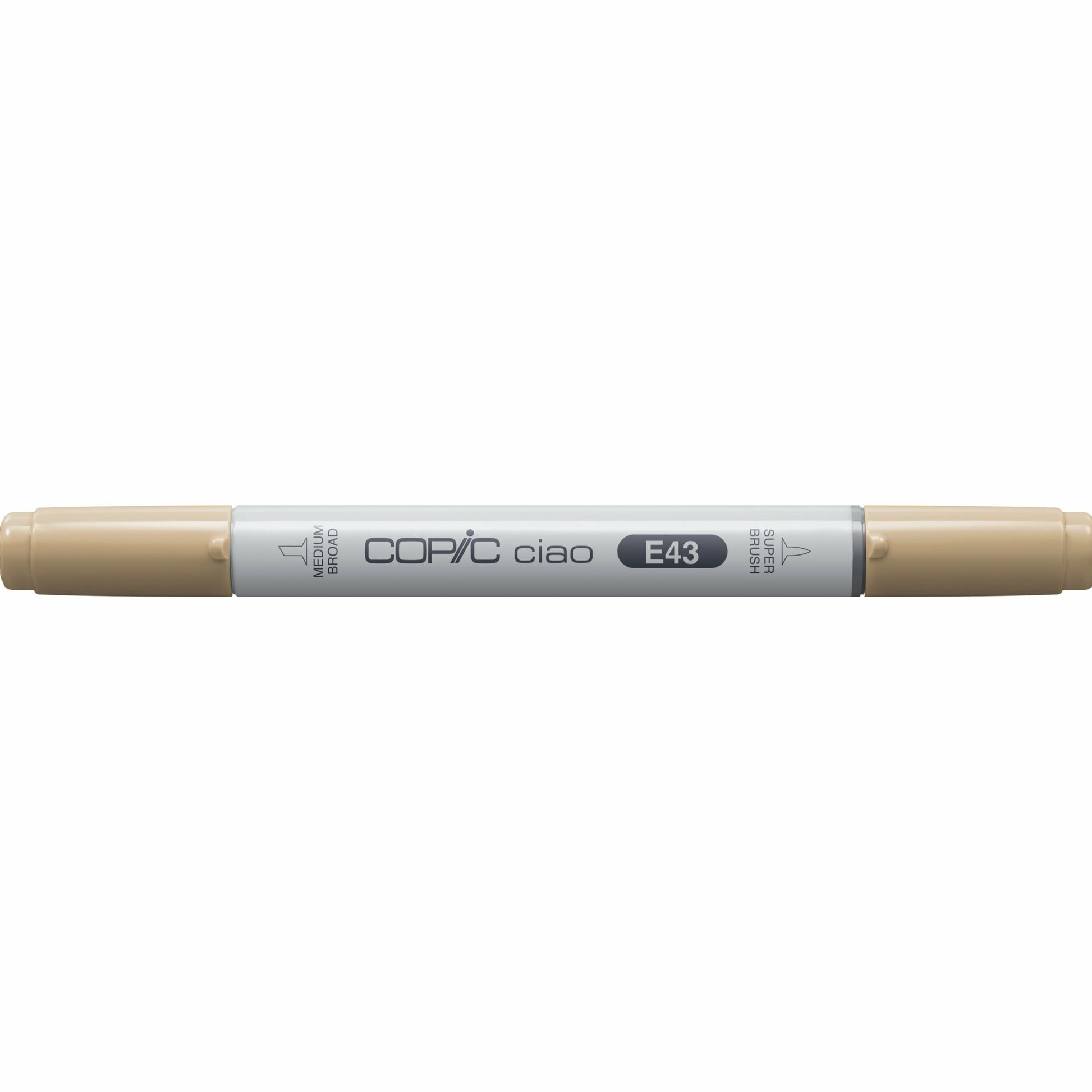 Copic Ciao Brush Pen, Doppelspitze – Pinsel + Keilspitze, acrylbasierte Tinte, mattes Elfenbein