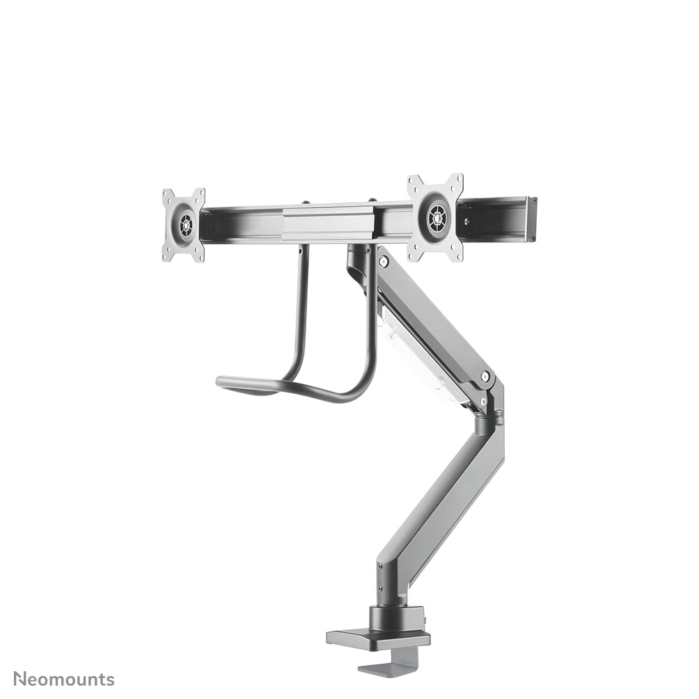 Neomounts NM-D775DXSILVER – Monitorarm Tischhalterung – Klemme/Durchführung – 2 Monitore – 10–32" – VESA 75×75