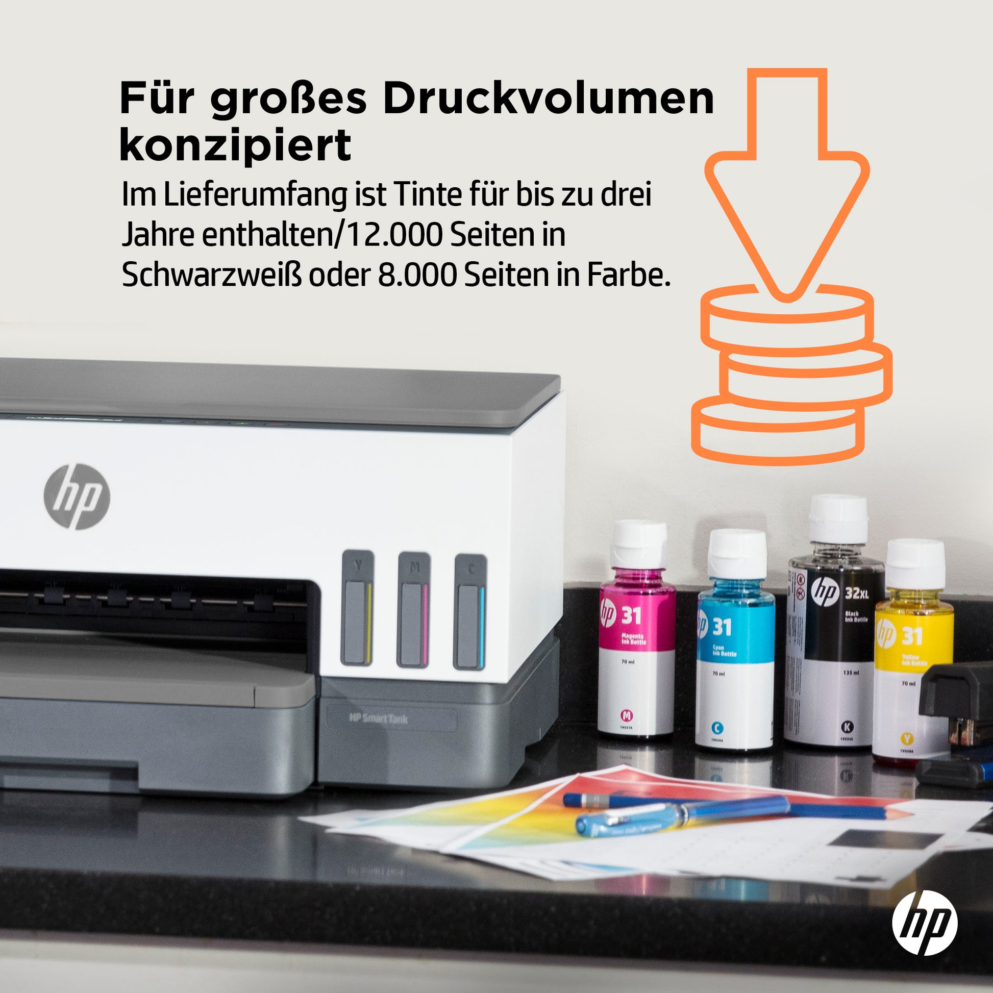 HP SMART TANK 7005 – Farbiger Tintenstrahl-MFP, 3-in-1 – 28 ppm S/W