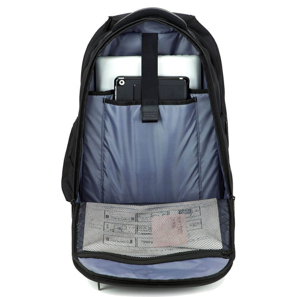 Targus Trolley-Rucksack – 30 l, mit Rollen, mit Tablet-Fach, Polyester – Schwarz, 220 × 515 × 360 mm