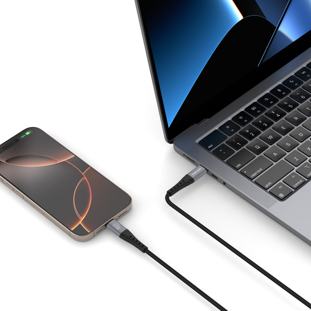 4smarts USB-C auf USB-C Kabel – USB 2.0 – 1,5 m – PD 60 W – Schwarz – für Nintendo Switch und mehr