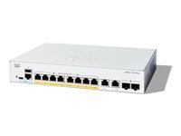 Cisco Catalyst 1300 – Managed Switch – 8×GbE, 2×SFP, L2, PoE+ 120 W, 19" Rack
