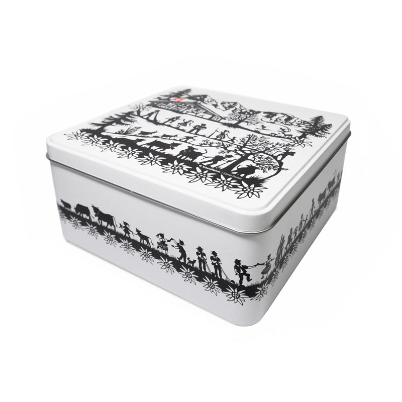 Trendform SWISS TRADITION Aufbewahrungsbox (mit Deckel) – Metall – Weiss – 177 × 85 × 177 mm