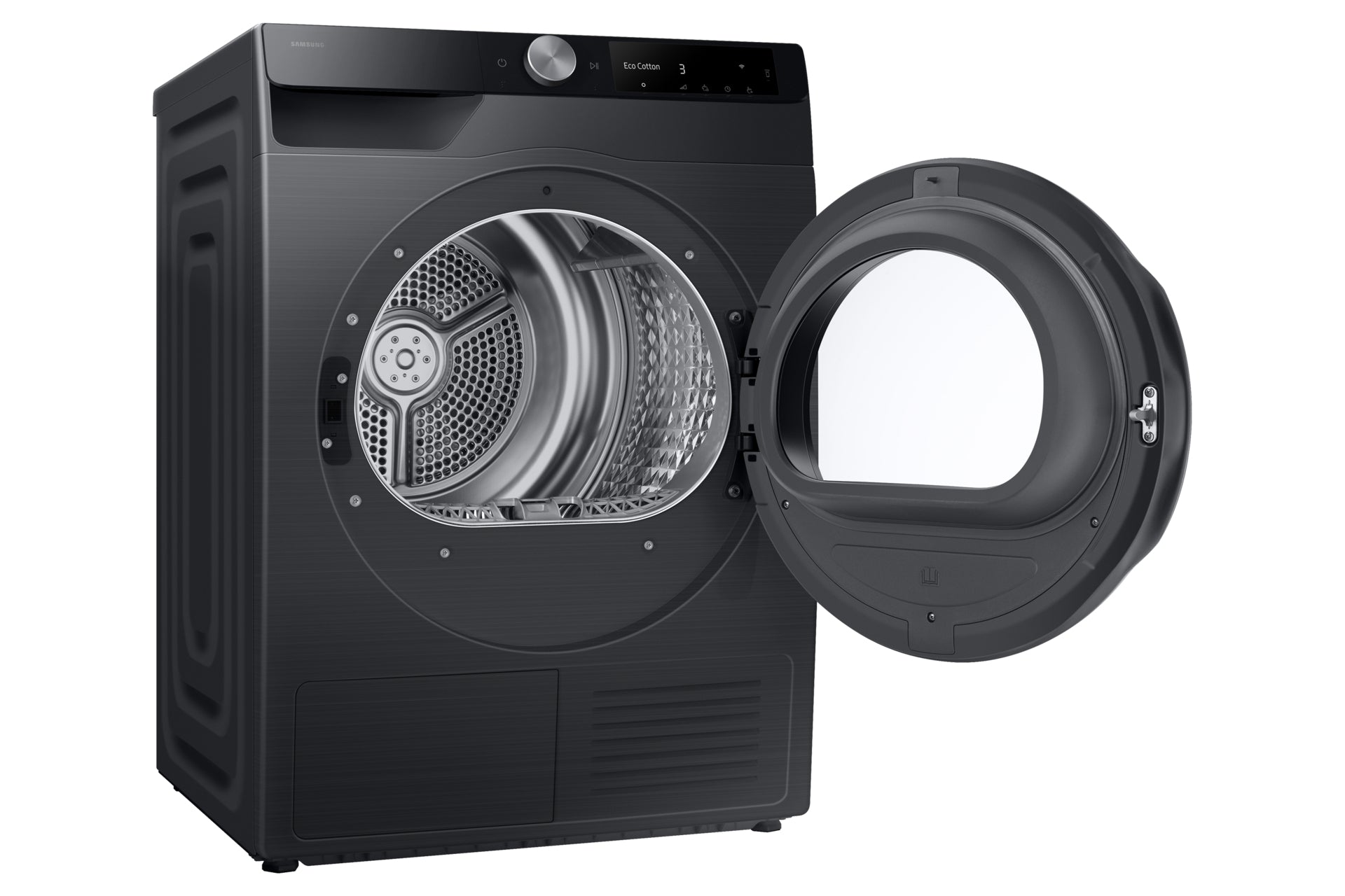 Samsung Wäschetrockner DV90DG6845LBU5 – Wärmepumpe, 9 kg, 60 × 85 × 60 cm, Schwarz