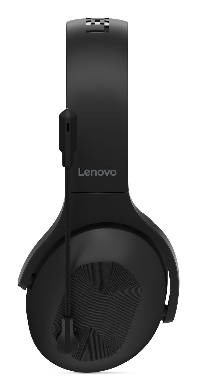 Lenovo Legion H410 Gaming-Headset – Over-Ear, Stereo, BT, mit USB-A-Dongle, Schwarz/Violett, BT 5.2