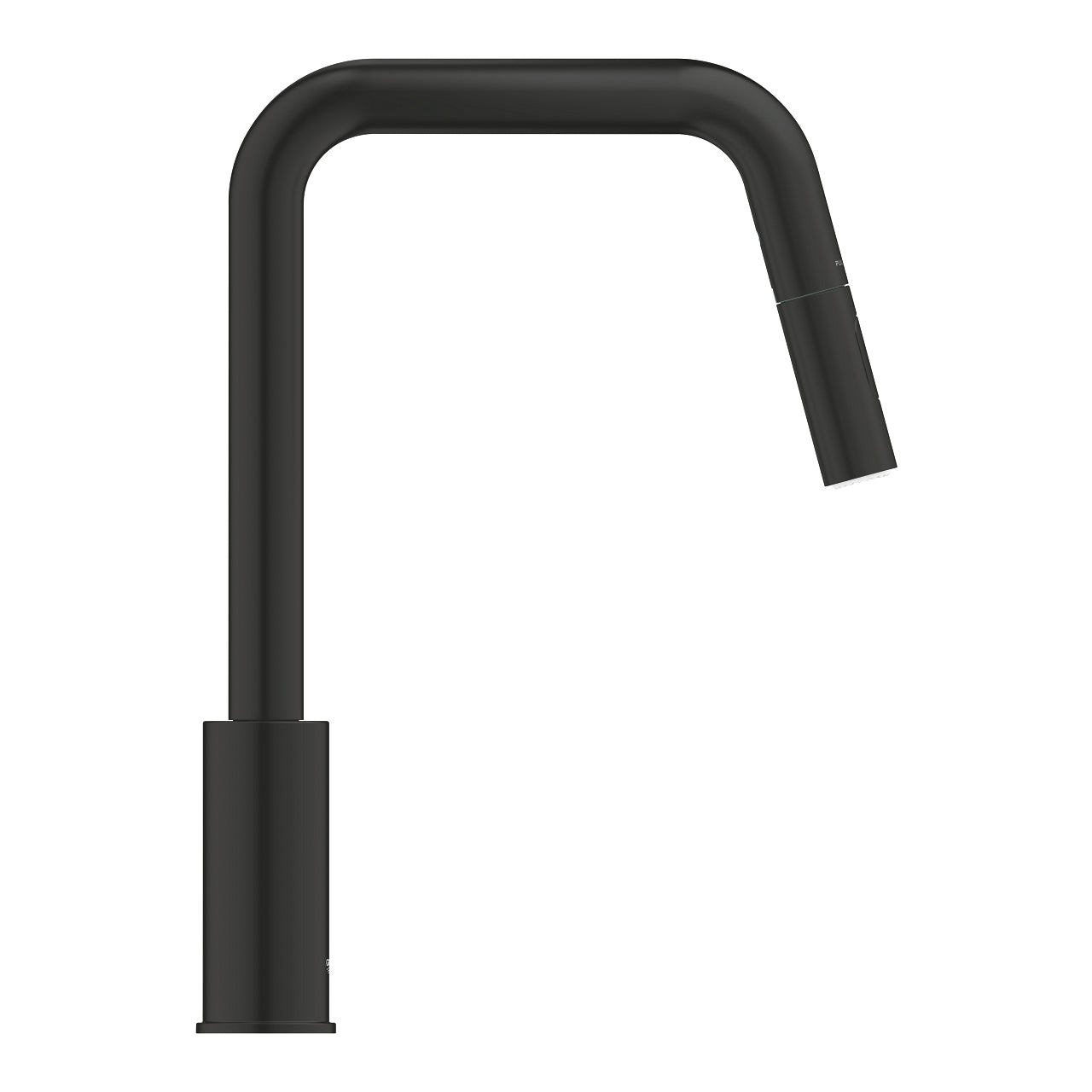 GROHE Start – Einhebel-Küchenarmatur, 23,5 × 45,8 × 36,2 cm, Metall, Schwarz, ausziehbare Brause