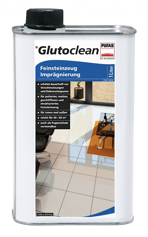 Glutoclean Imprägnierung für Feinsteinzeug – Flüssigkeit, Flasche – 1 l