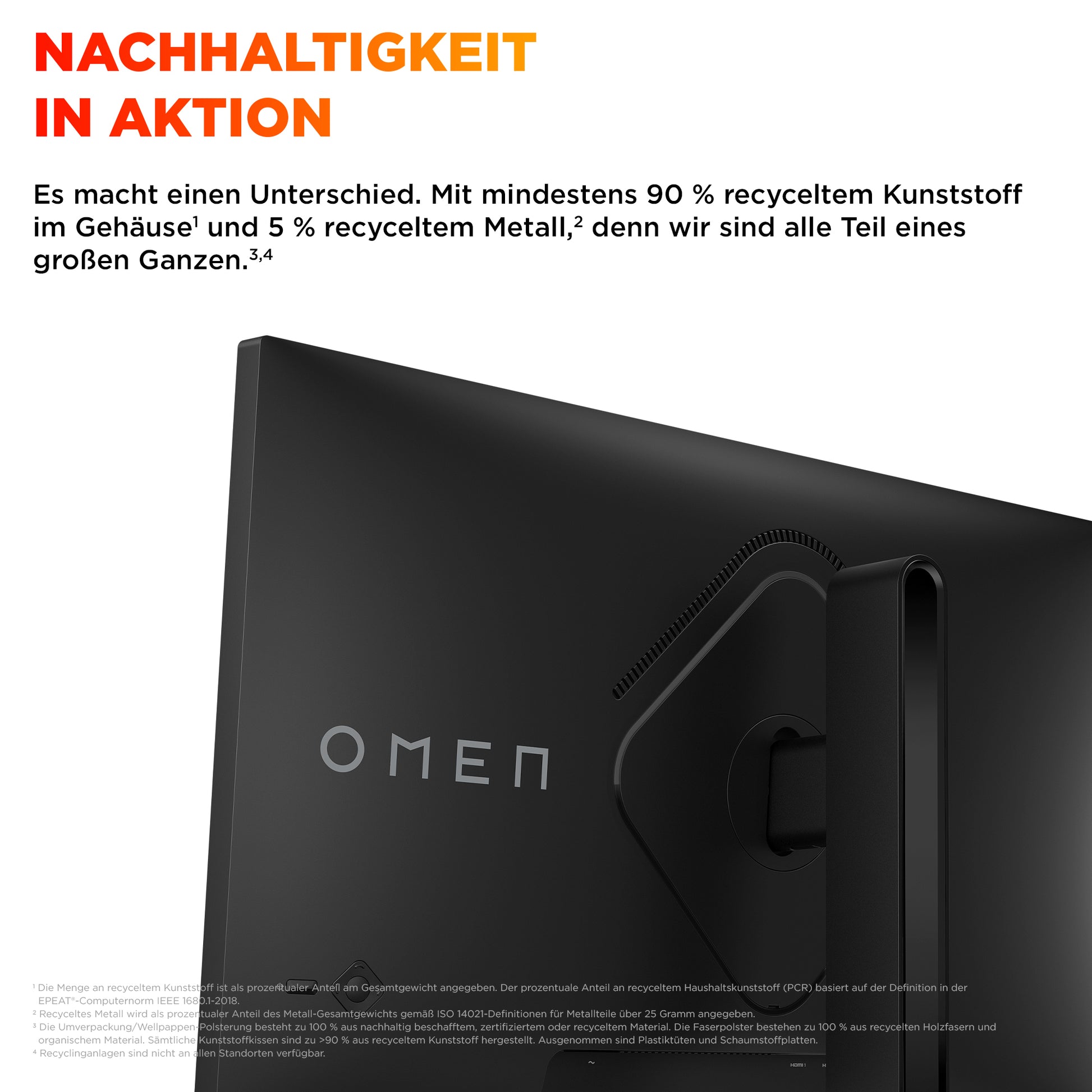HP OMEN 27 – Monitor, 27" 2560 × 1440 (WQHD), LCD, 180 Hz, Schwarz