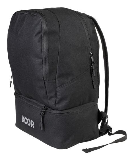 KOOR Sportrucksack F02641 – 25 l, mit Schuhfach, 600D Polyester – Schwarz, 180 × 450 × 320 mm