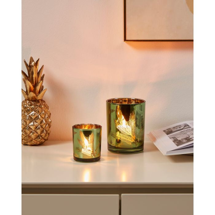 EGLO Lukut Windlicht – Glas, mehrfarbig – Ø 7 × 8 cm