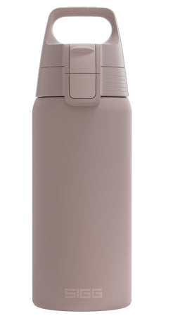 SIGG Shield One Isolierflasche 500 ml – Doppelwandig, Edelstahl, Druckknopfdeckel, Rosa