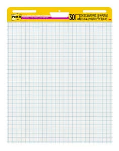 Post-it Super Sticky Haftnotizen – 635×762 mm – weiss, 2×30 Blatt, mit Lochung