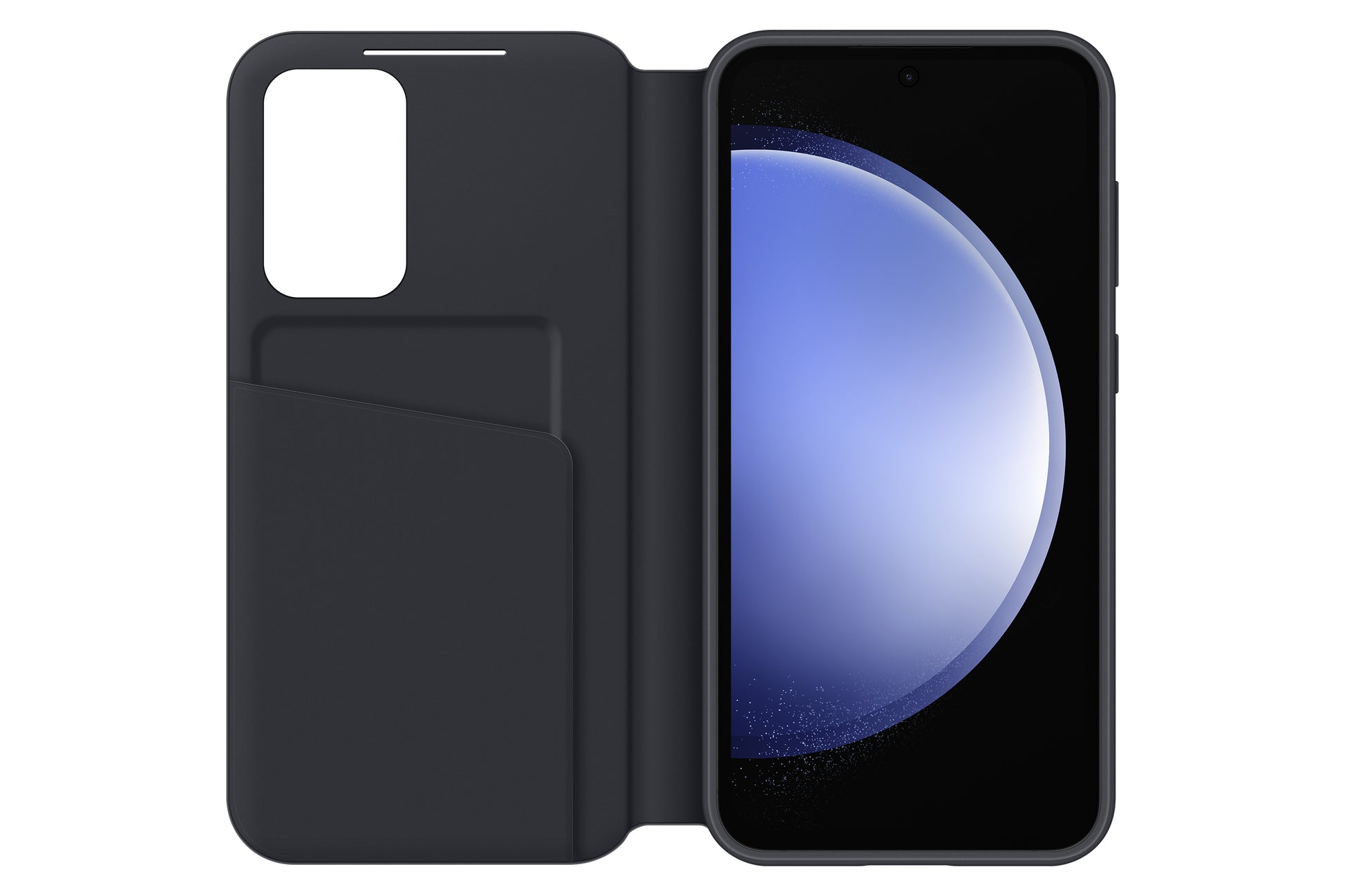 Samsung Booklet-Hülle – für Samsung Galaxy S23 FE – schwarz – mit Kartenfach, kratzresistent