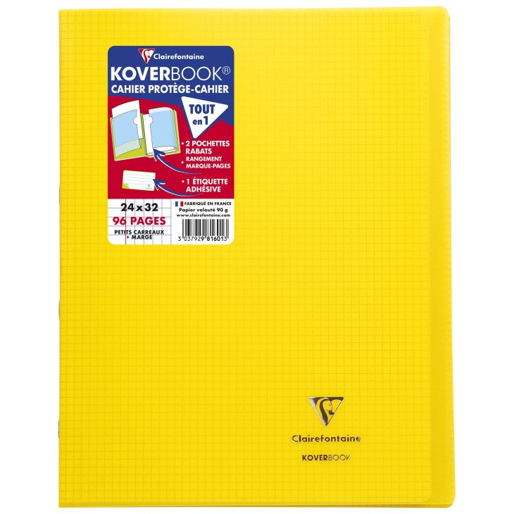 Clairefontaine Notizheft – 240 × 320 mm – kariert – 48 Blatt – 90 g/m² – Softcover – PEFC