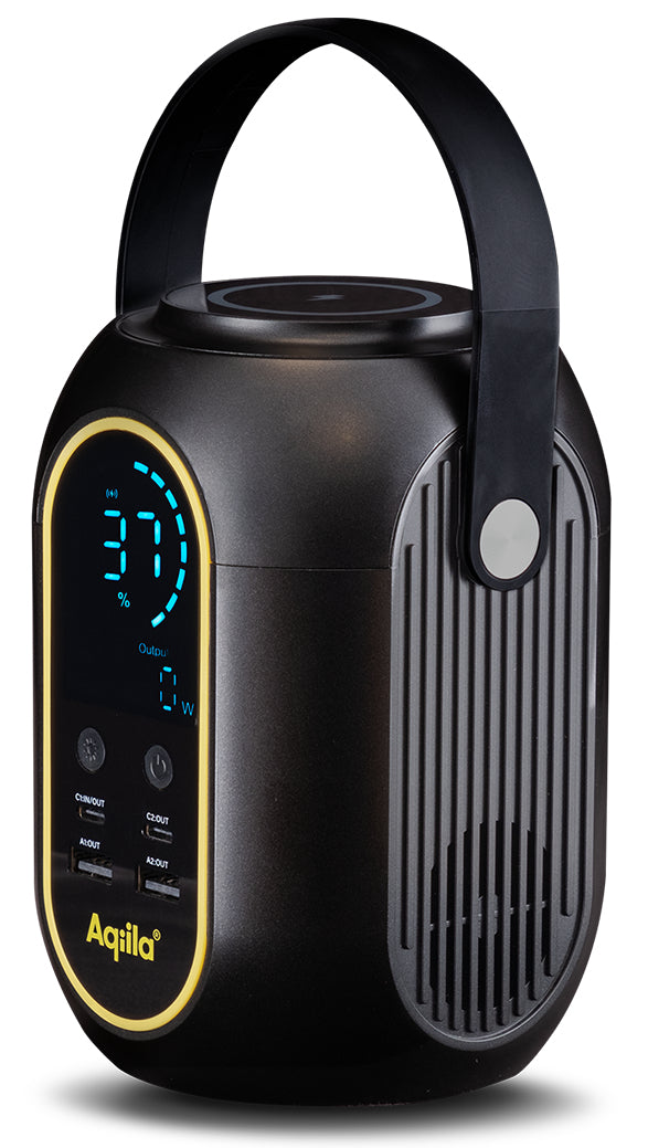 Aqiila Powerbird S140 – Powerstation, 200 Wh, 140 W AC, Li-Ion, LCD, Qi