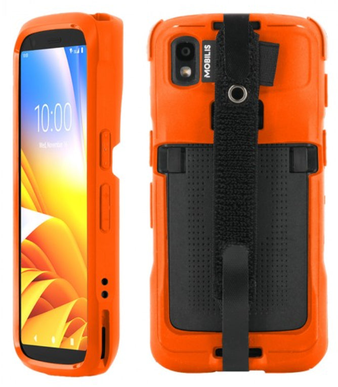 Mobilis PROTECH Backcover – für Zebra TC22–TC27, Orange, antibakteriell, tropfsicher, schockresistent