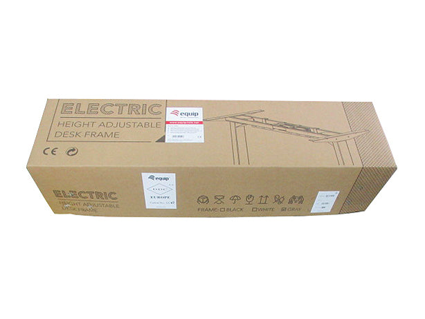 Equip ERGO – Sitz-/Steh-Tischgestell ohne Platte, elektrisch, 100–170 cm, 2 Motoren, 100 kg, weiss