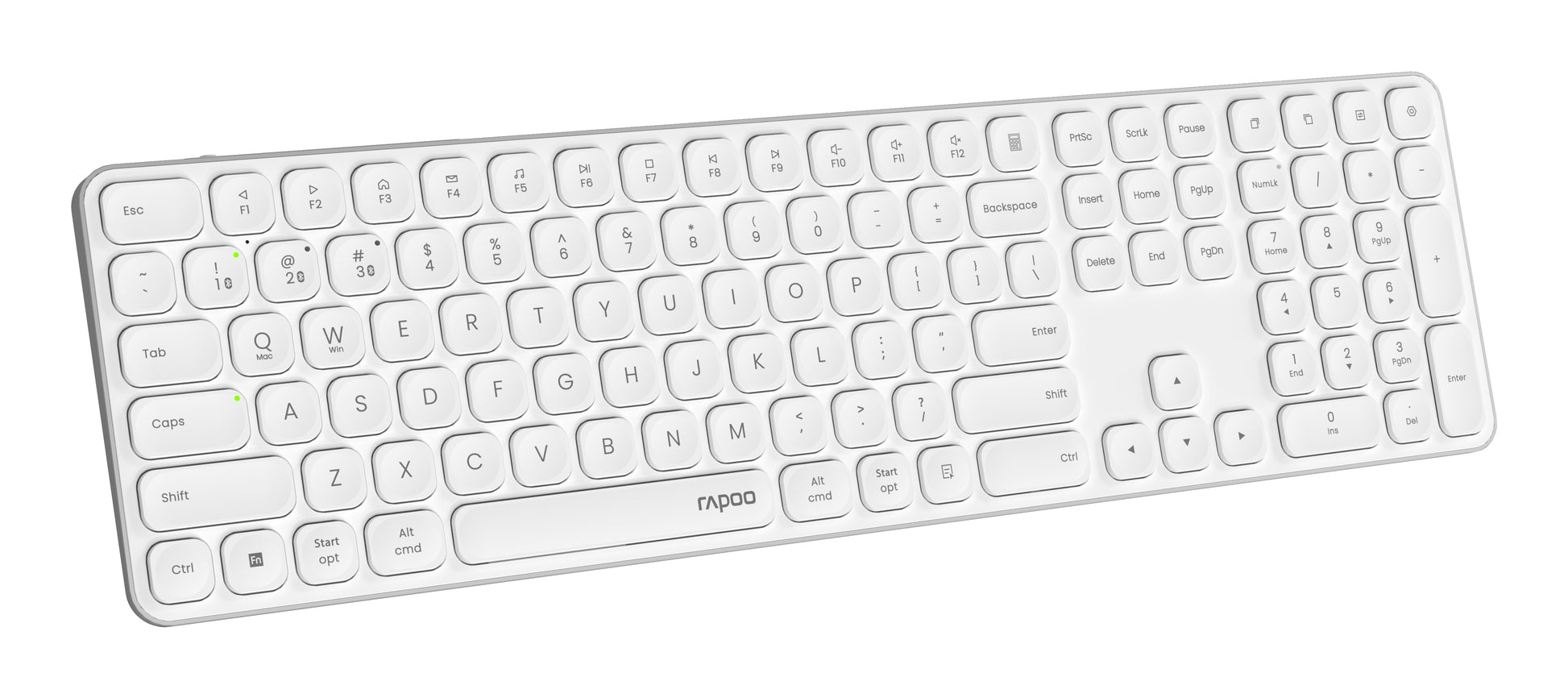 Rapoo E9810 – Kabellose Tastatur (Bluetooth/2,4 GHz), CH-Layout (DE-CH) – für Windows & macOS