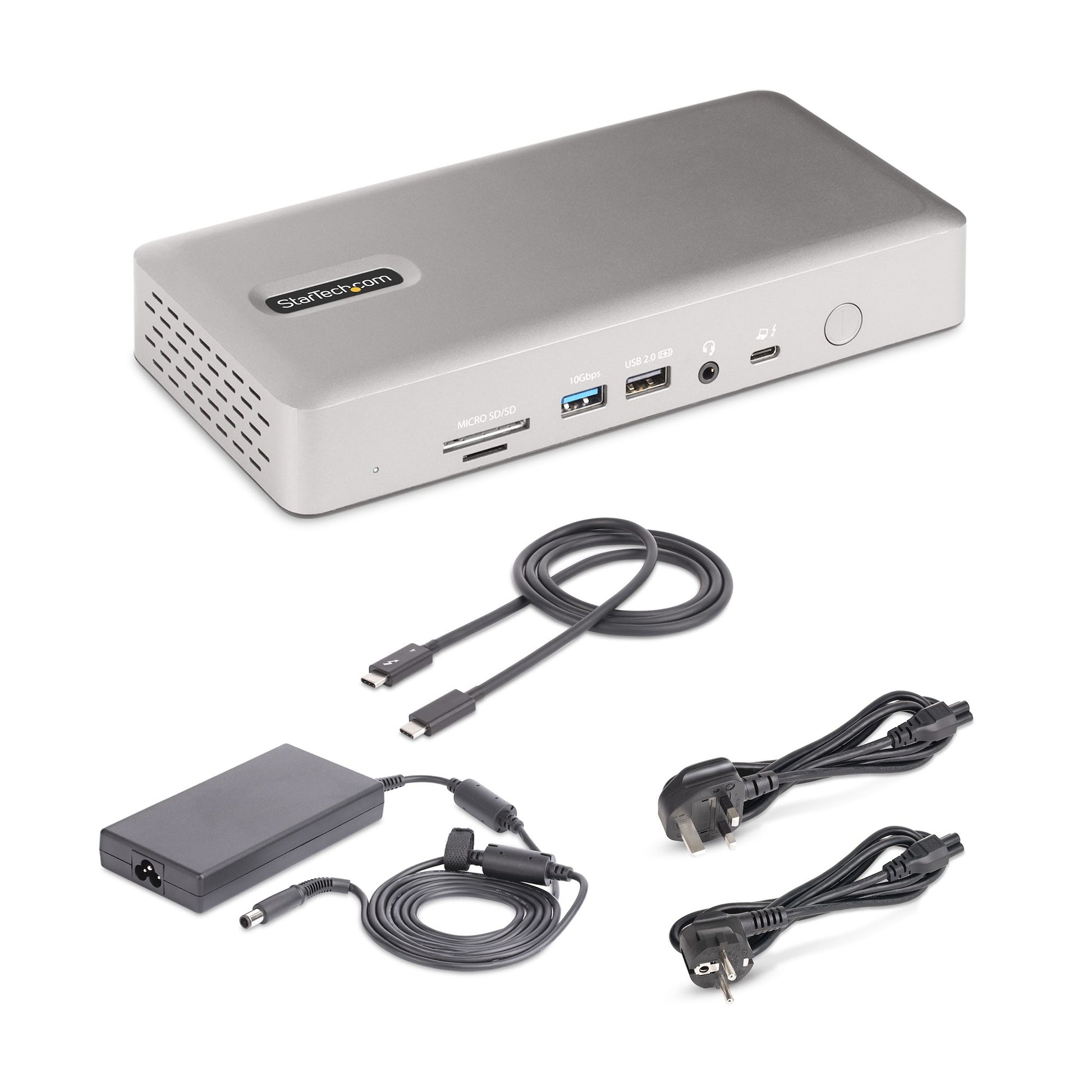 StarTech.com Dockingstation – Thunderbolt 4, 2× DP, 2× HDMI, 98 W PD, 2,5GbE, für Windows/Mac