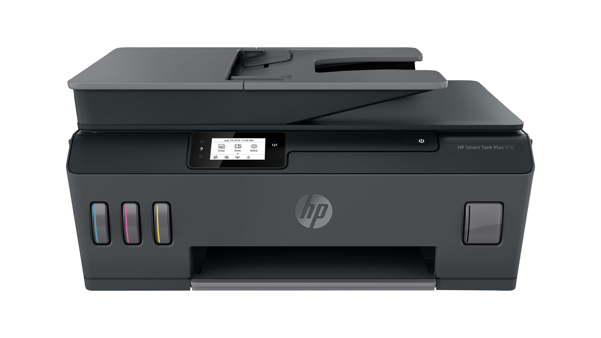 HP Smart Tank Plus 570 Wireless – Farbiger Tintenstrahl-MFP A4, 3-in-1 – USB/WLAN – Duplex, ADF – 11 ppm S/W