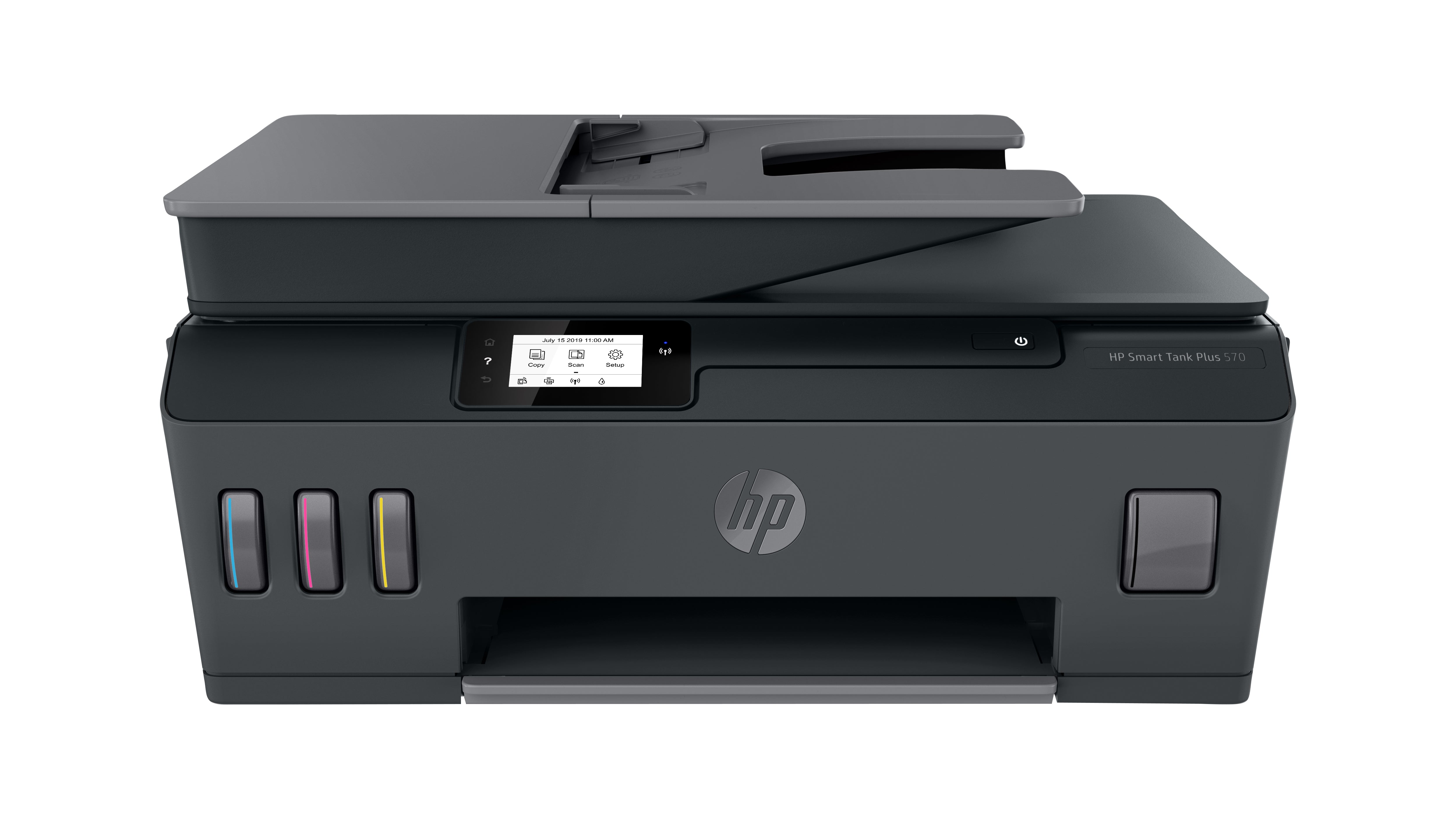HP Smart Tank Plus 570 Wireless – Farbiger Tintenstrahl-MFP A4, 3-in-1 – USB/WLAN – Duplex, ADF – 11 ppm S/W