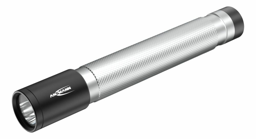 Ansmann Taschenlampe Daily Use 150B – 150 lm, 101 m, IPX4, AA (2× enthalten) – Schwarz