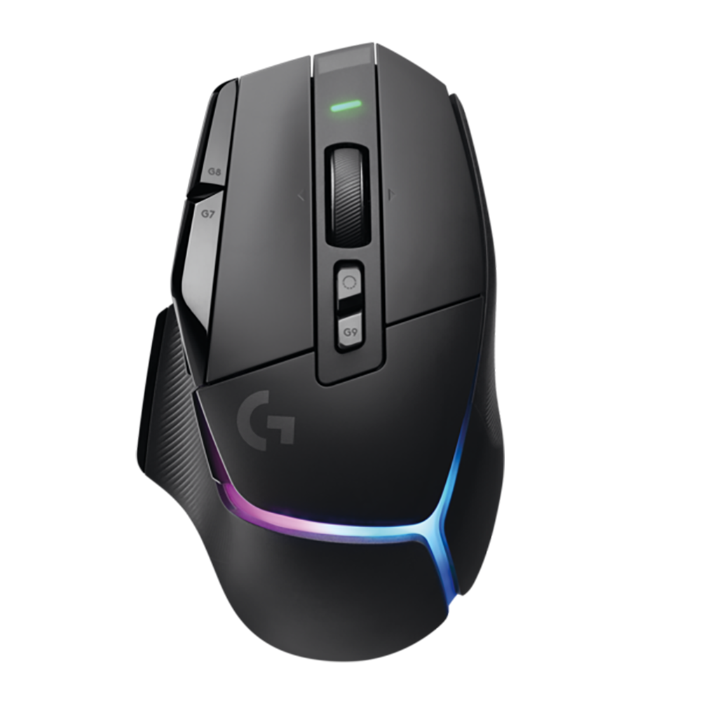 Logitech G G502 X PLUS – Gaming-Maus – Kabellos (2,4 GHz), 25600 DPI, RGB-Beleuchtung, rechts, Schwarz