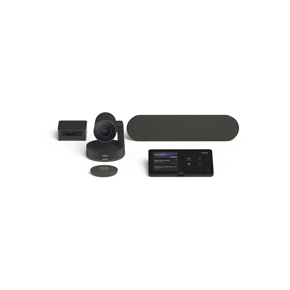 Logitech Rally Bar – Konferenzraum-System – für Microsoft Teams (MTR) auf Android, inkl. Tap, weiss