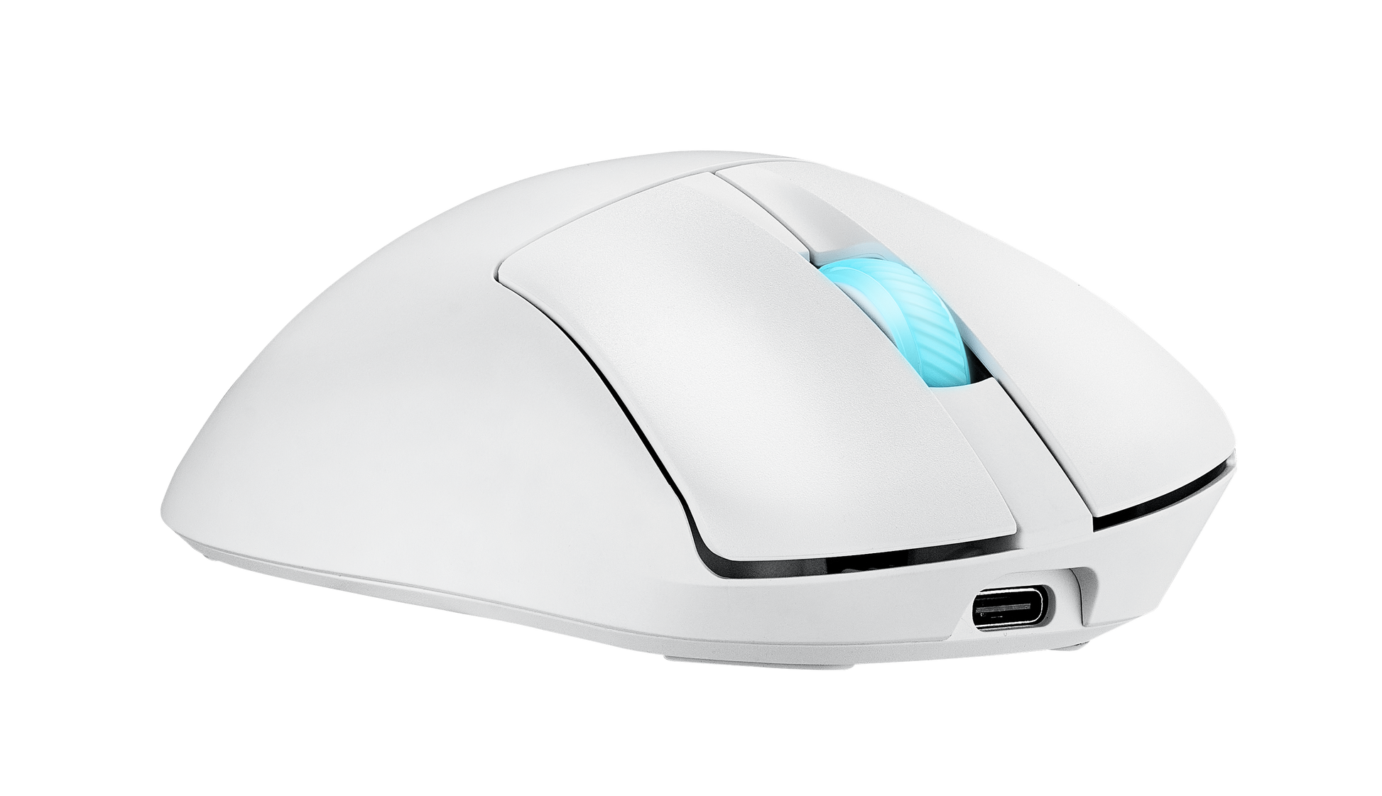 ASUS ROG Keris II ORIGIN/WHT Gaming-Maus – kabellos, USB-A, 42'000 dpi, 6 Tasten, weiss