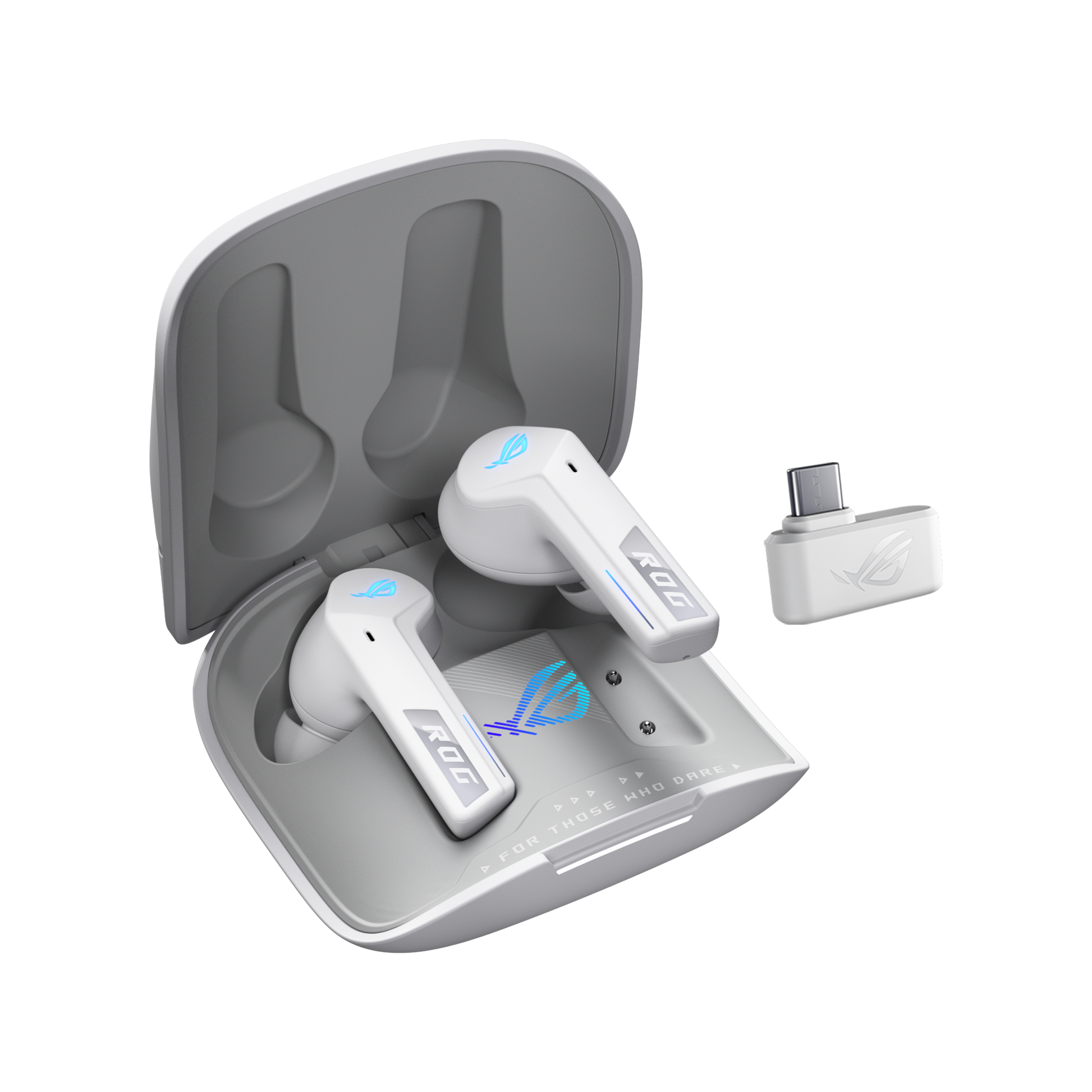 ASUS ROG Cetra True Wireless Speednova WHT – In-Ear Kopfhörer – Bluetooth 5.3, ANC, IPX4 – Weiss – bis 46 h