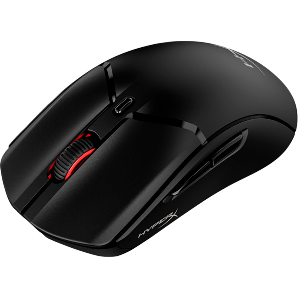 HP HyperX Pulsefire Haste 2 – Gaming-Maus – Kabellos (Bluetooth/2,4 GHz), 26000 DPI, Beidhändig, Schwarz