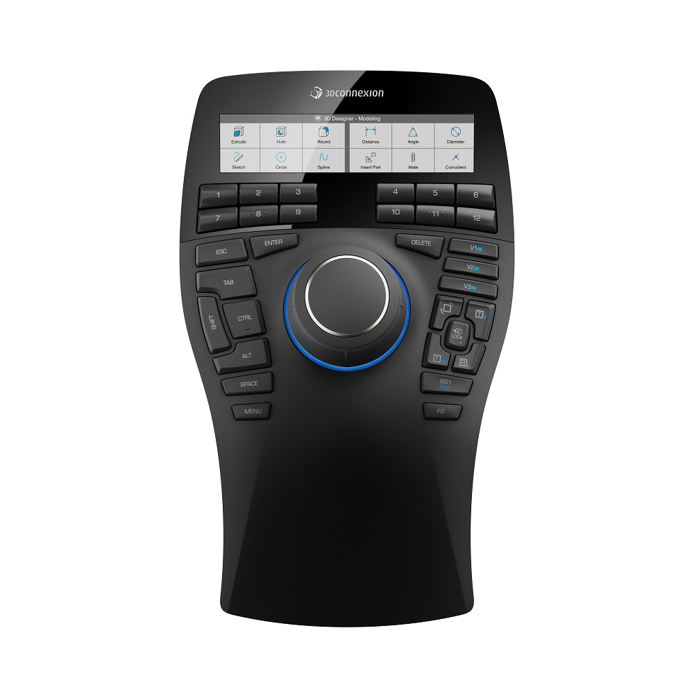 3Dconnexion SpaceMouse Enterprise 3D-Maus – kabelgebunden, für Linkshänder, Touchpad, schwarz