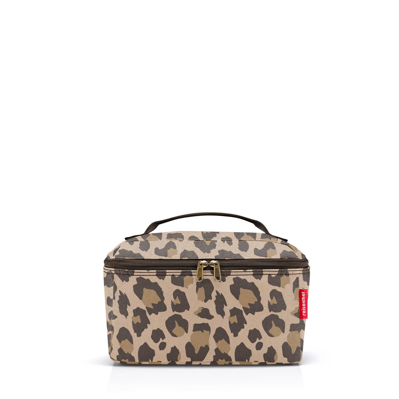 Reisenthel Necessaire Beautycase – 4 l – braun, Polyester, Leo Macchiato – 1 Stk.