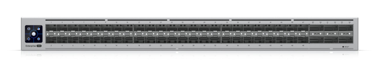 Ubiquiti Enterprise Campus – Managed Switch – 48×SFP28, 6×QSFP28, L2+/L3, 1U