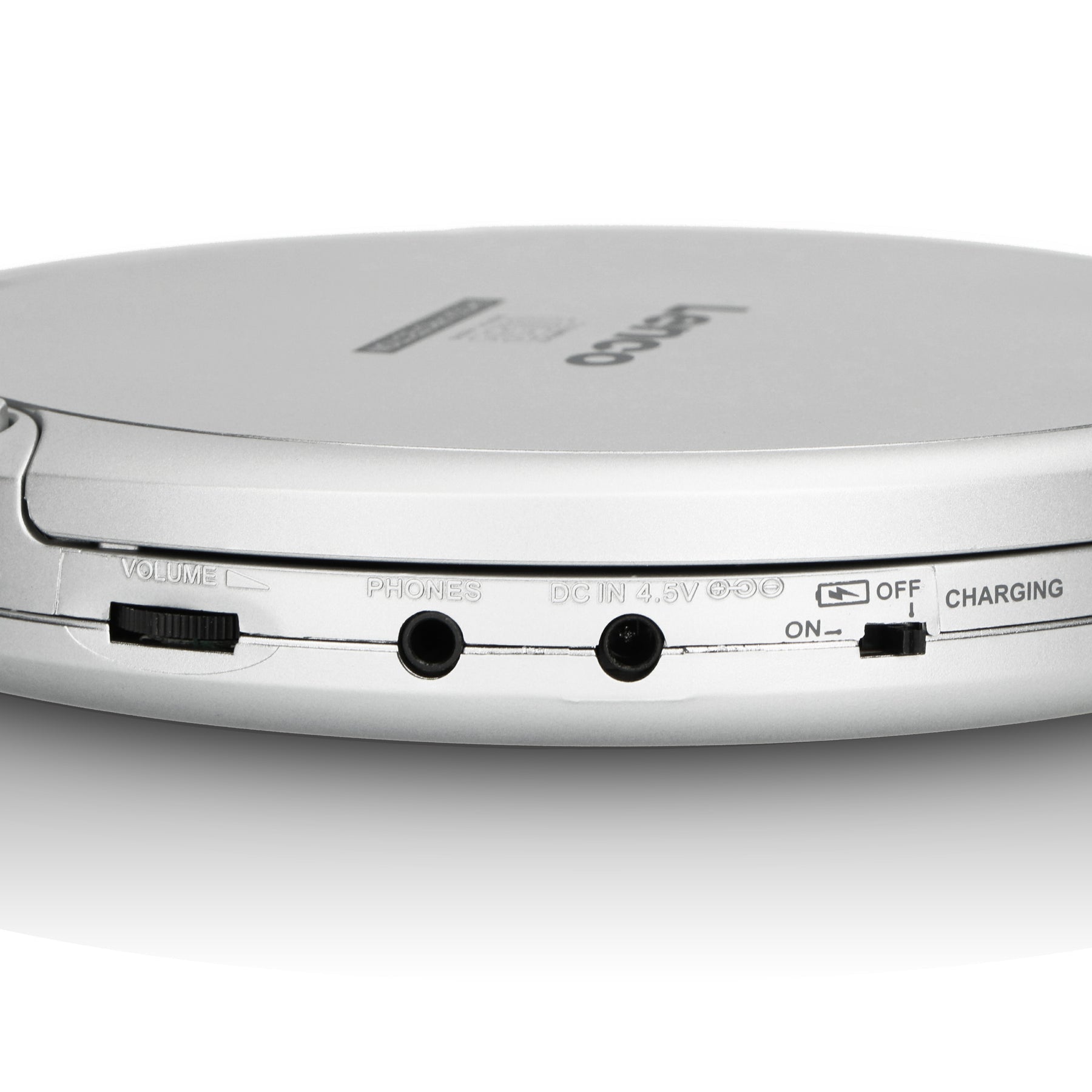 Lenco CD-201 – CD-Player – Portabel – MP3-Wiedergabe, Akkubetrieb – Silber