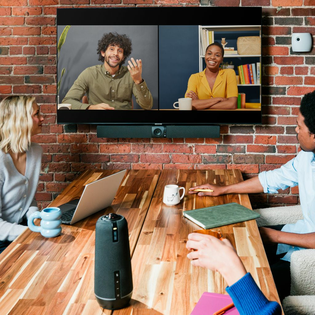 Owl Labs Meeting Owl 4+ & Owl Bar – Konferenzraum-System – 4K, 360°, für Windows/Mac/ChromeOS, USB-C, LAN (RJ4)