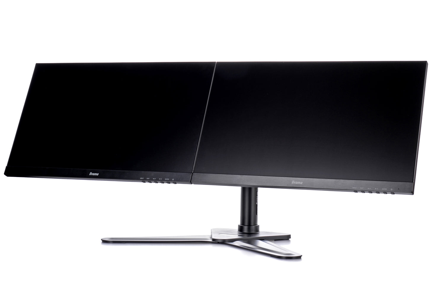 iiyama Monitorarm, Dual, Standfuss, bis 30", VESA 100 × 100 mm, 10 kg