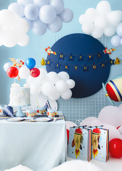PartyDeco Girlande Fahrzeuge – Mehrfarbig – Papier – 1 Stk