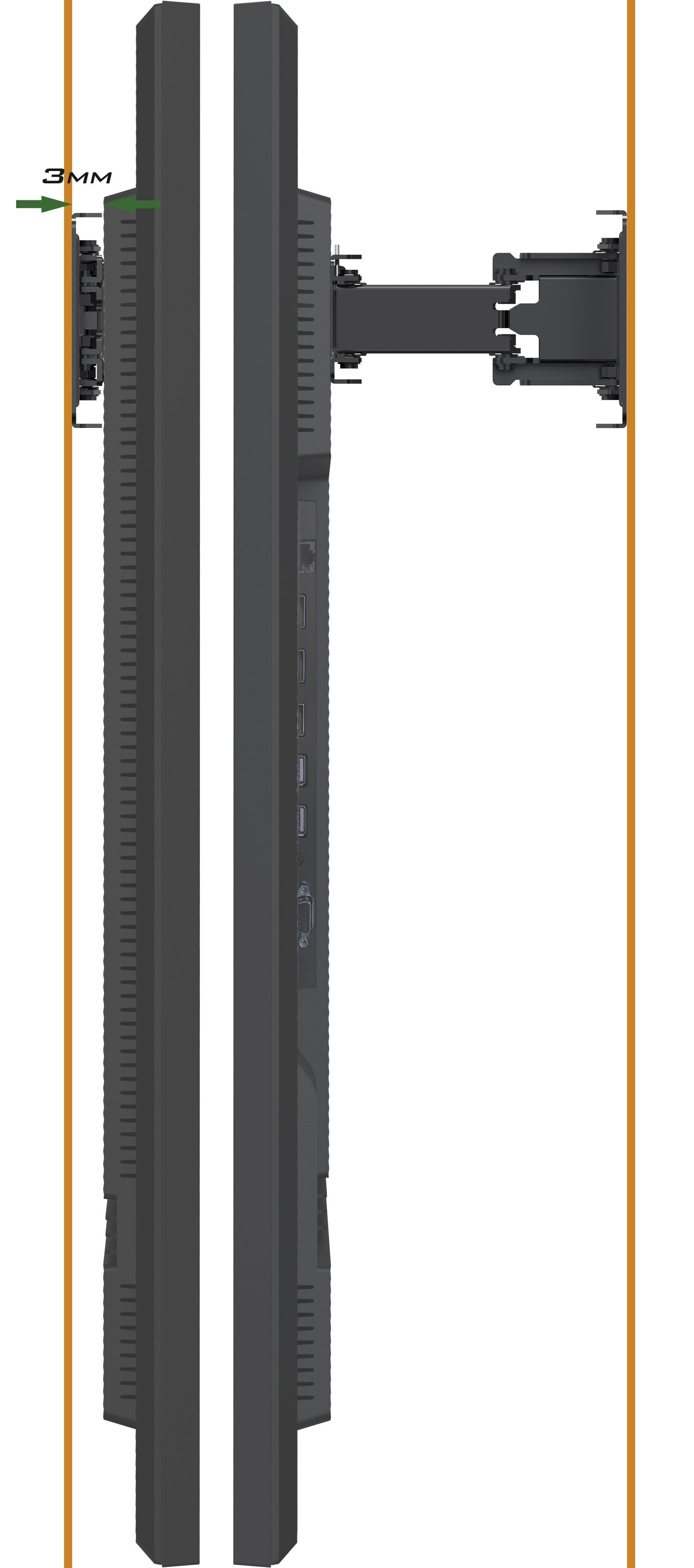 iiyama MD-WM0001 – Wandhalterung, für 55–65", schwarz