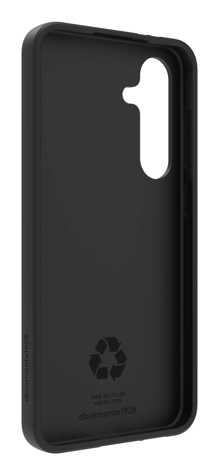 dbramante1928 Backcover – für Samsung Galaxy S24 FE, 100% recycelter Kunststoff, Night Black
