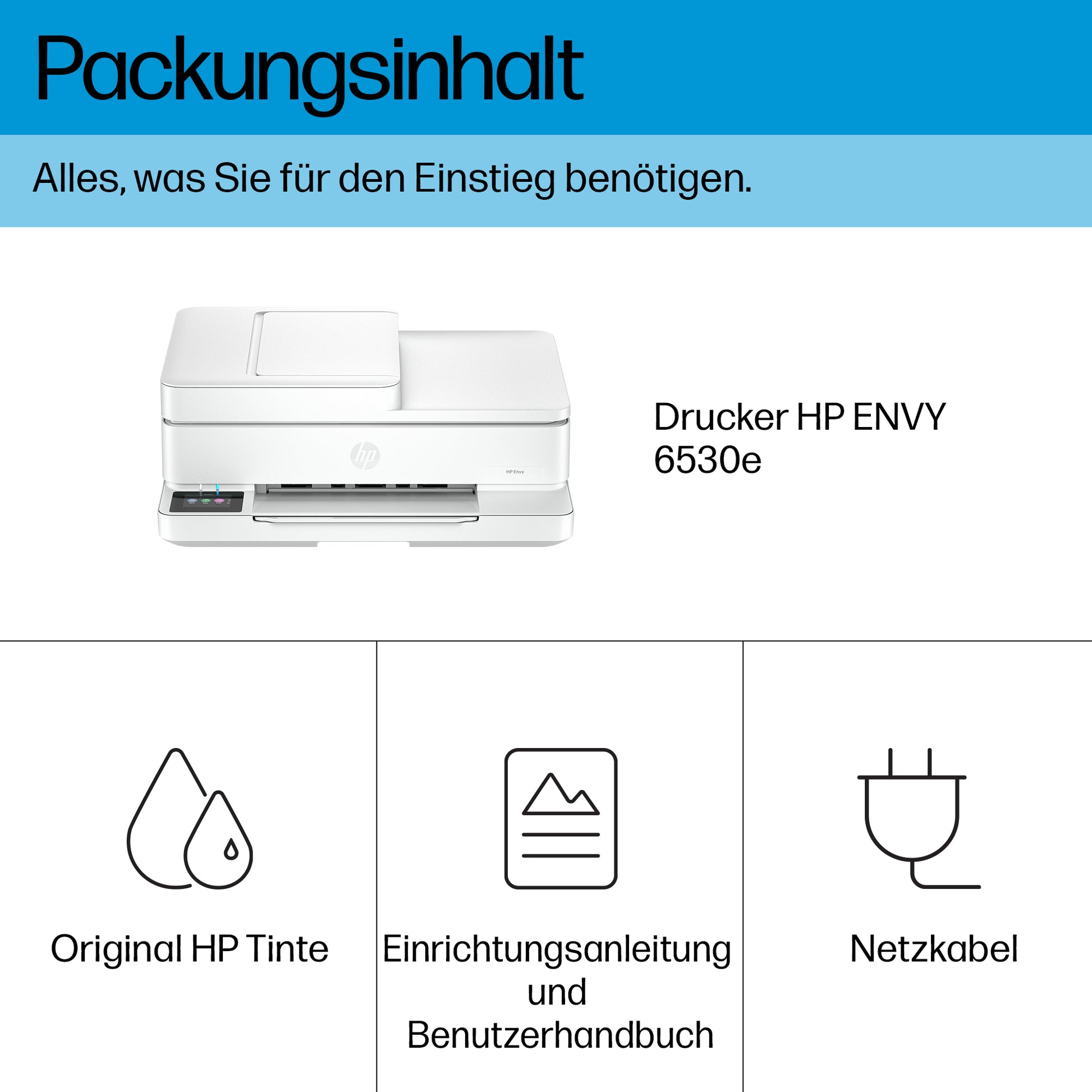 HP Envy 6530e – MFP – Tintenstrahl, Farbe – A4 – Duplex, ADF – WLAN