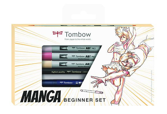 Tombow Starter Kit Handlettering Manga – 3 ABT Pro Dual Brush Pens