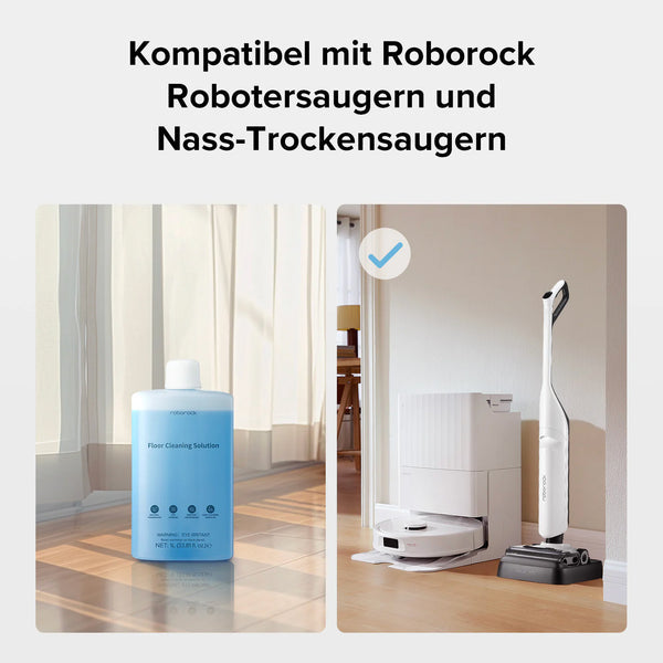 Roborock Bodenreiniger für Staubsaugerroboter – Flüssigkeit, Box – 1 l, 1 Stk.